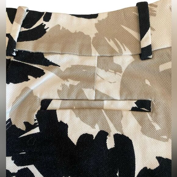 The Loft Ann Taylor Monroe short black & tan print chino shorts NWOT size 0 - Picture 5 of 9